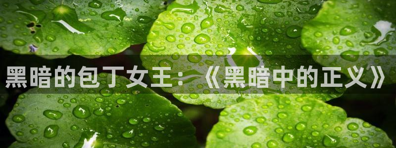 漫蛙在线阅读免费阅读：黑暗的包丁女王：《黑暗中的正义》